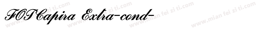 FOTCapira Extra-cond字体转换